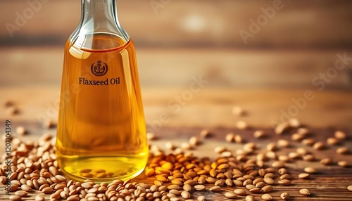 Pure Flaxseed Oil Healthy Benefits and Uses photo