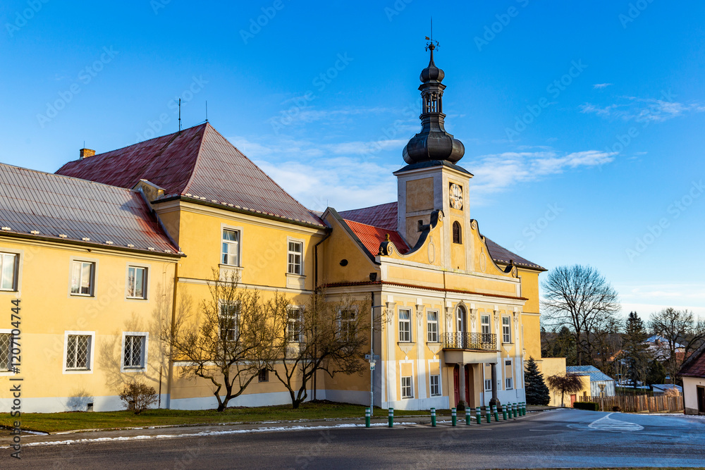 Castle in the village of Stadlec. In South Bohemia.