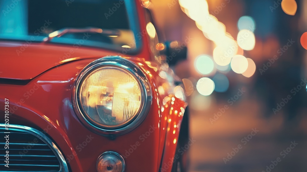 Naklejka premium Small car rental service