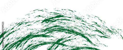 Tire tread marks, wheel textures. Vector green isolated texture in grunge style with splashes.eps10