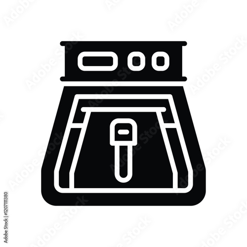 air fryer icon. vector glyph icon for your website, mobile, presentation, and logo design.