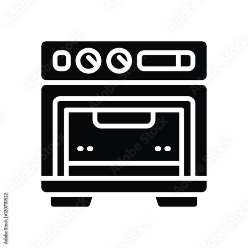 oven icon. vector glyph icon for your website, mobile, presentation, and logo design.