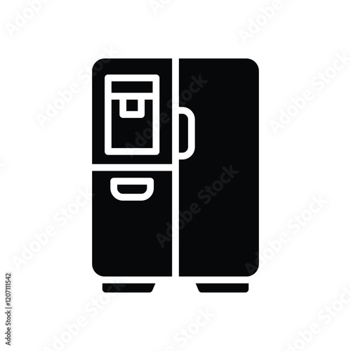 fridge icon. vector glyph icon for your website, mobile, presentation, and logo design.