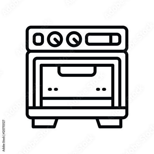 oven icon. vector line icon for your website, mobile, presentation, and logo design.