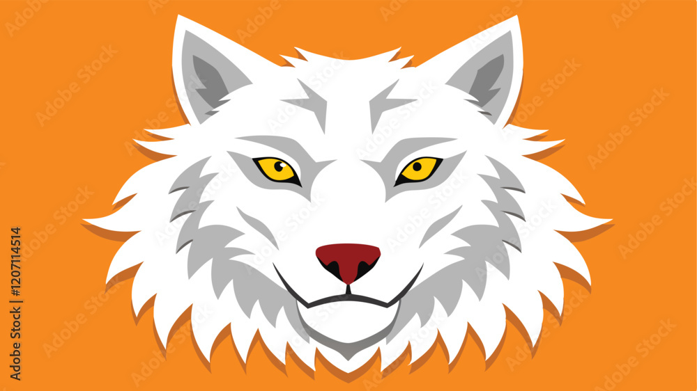 Obraz premium vector illustration of wolf