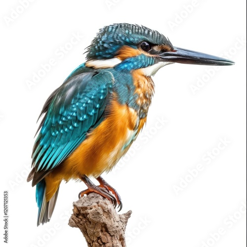 Wallpaper Mural Colorful kingfisher perched on a branch, showcasing its vibrant feathers. Torontodigital.ca
