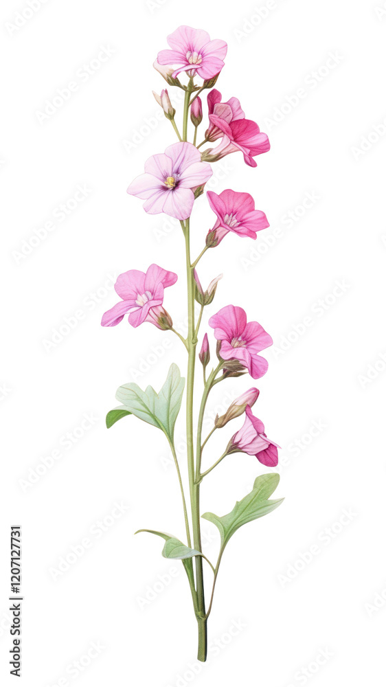 Fototapeta premium PNG Illustration botanical flowers drawing.