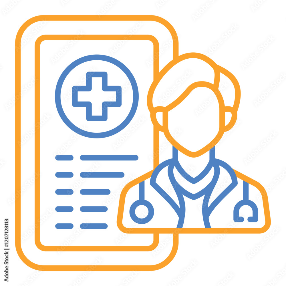 Obraz premium Telemedicine Icon