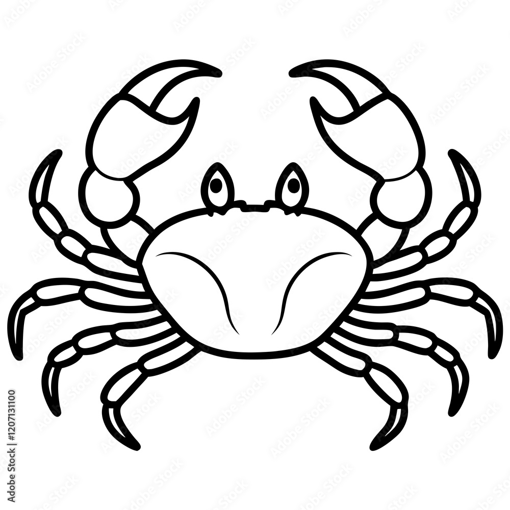 Modern Crab Sketch