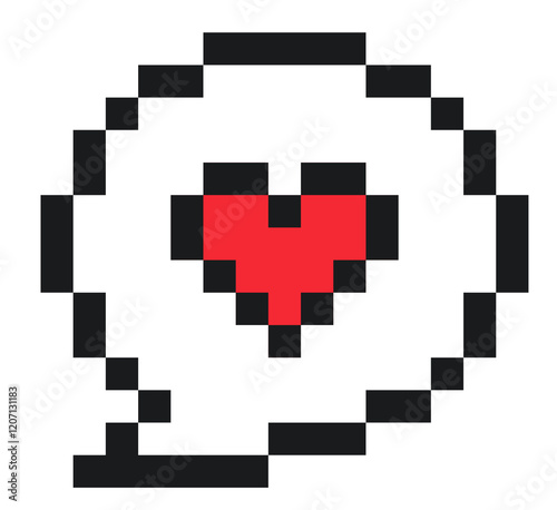 pixxel chat love 8bit icon