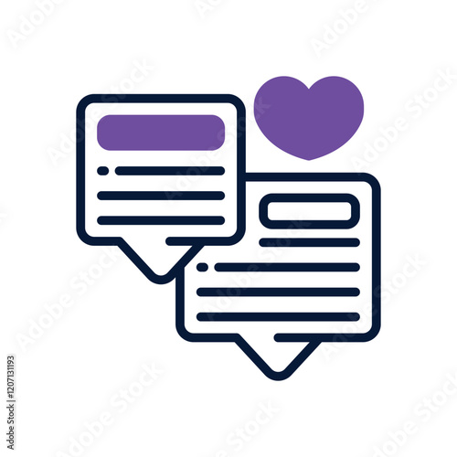 chat box dual tone icon. vector icon for your website, mobile, presentation, and logo design.