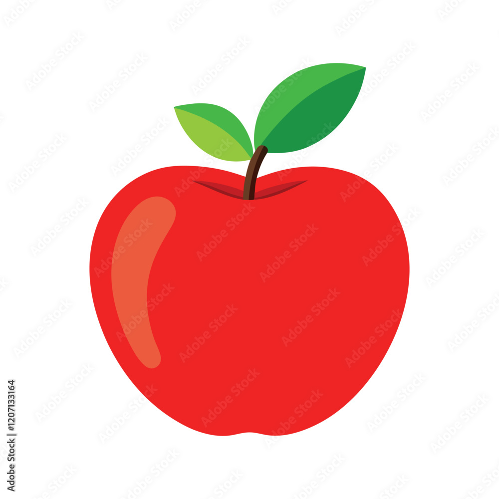 apple vector, vector and illustration, vector style