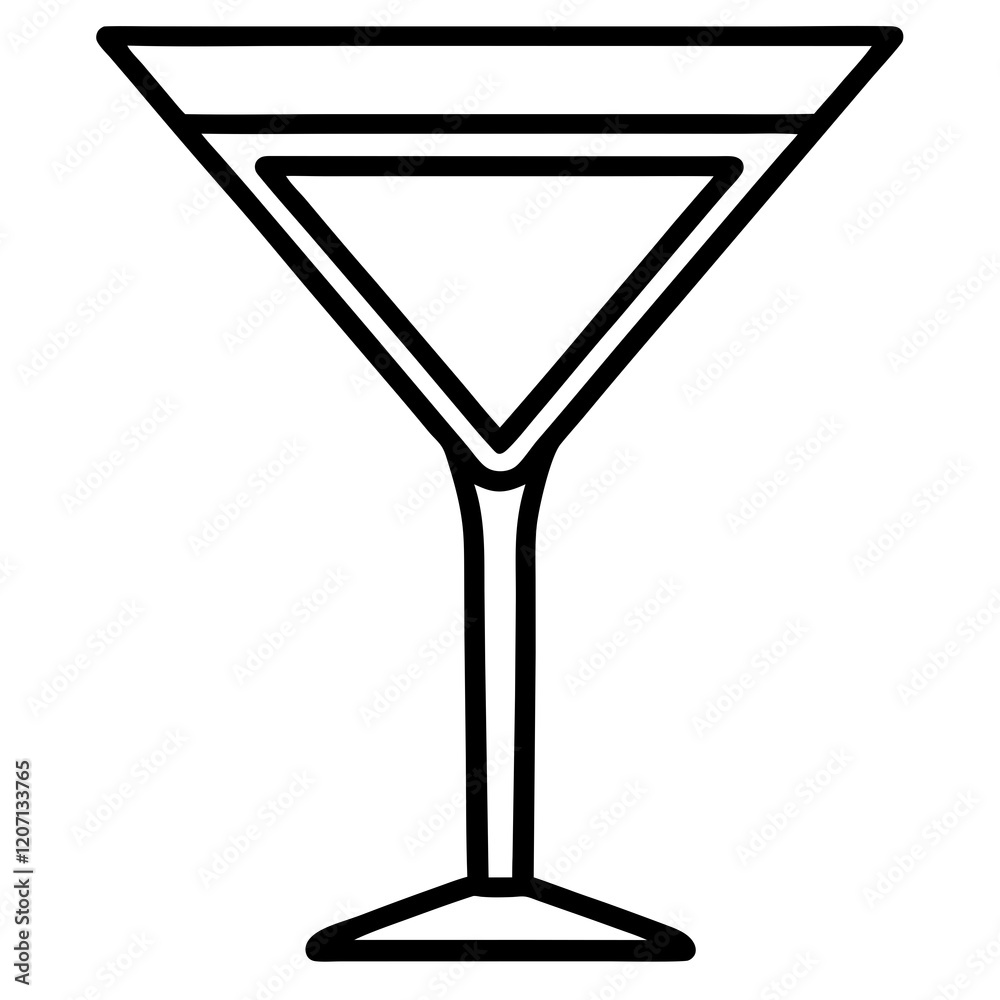 Modern Martini Vector Design Modern Martini Vector Design