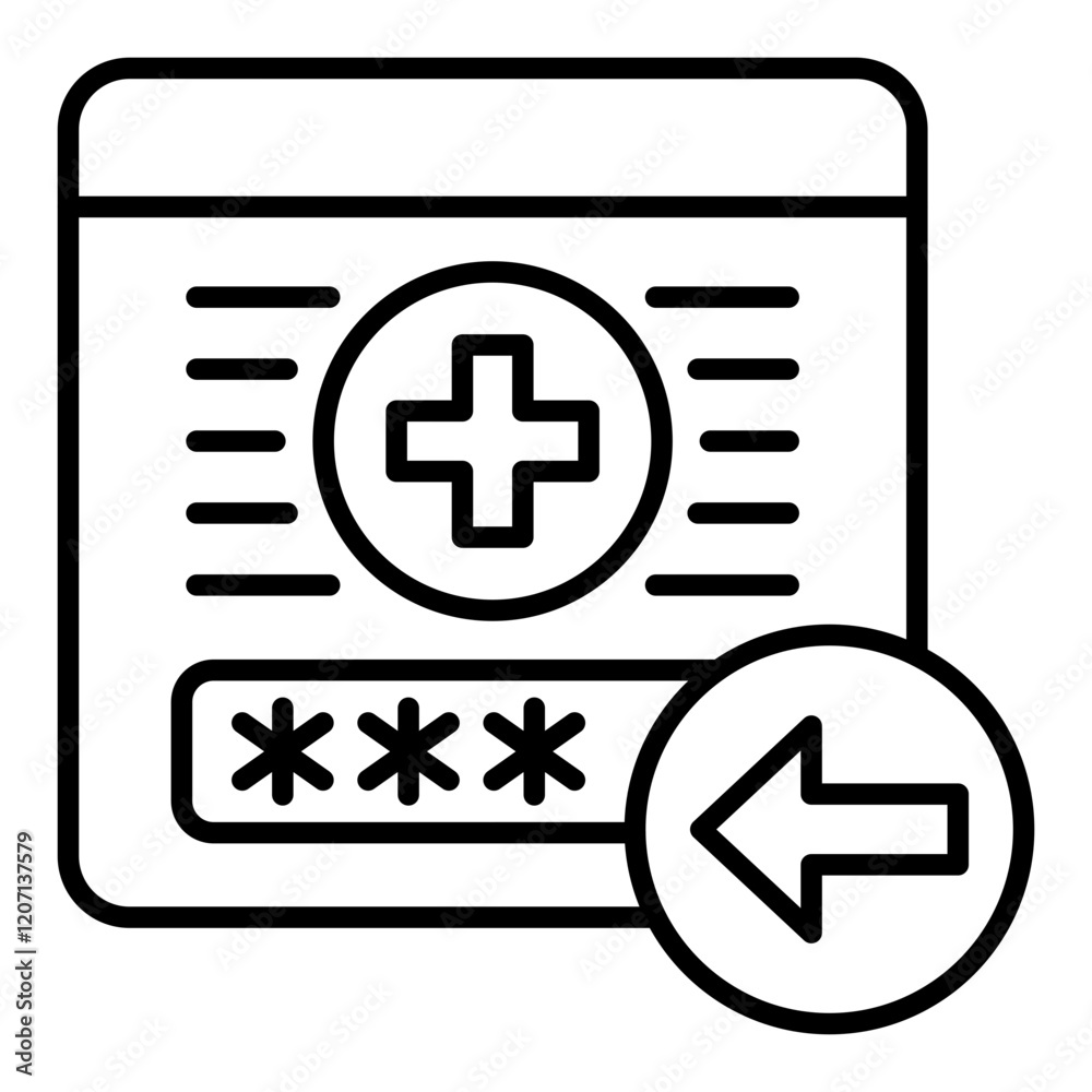 Fototapeta premium Log in Icon