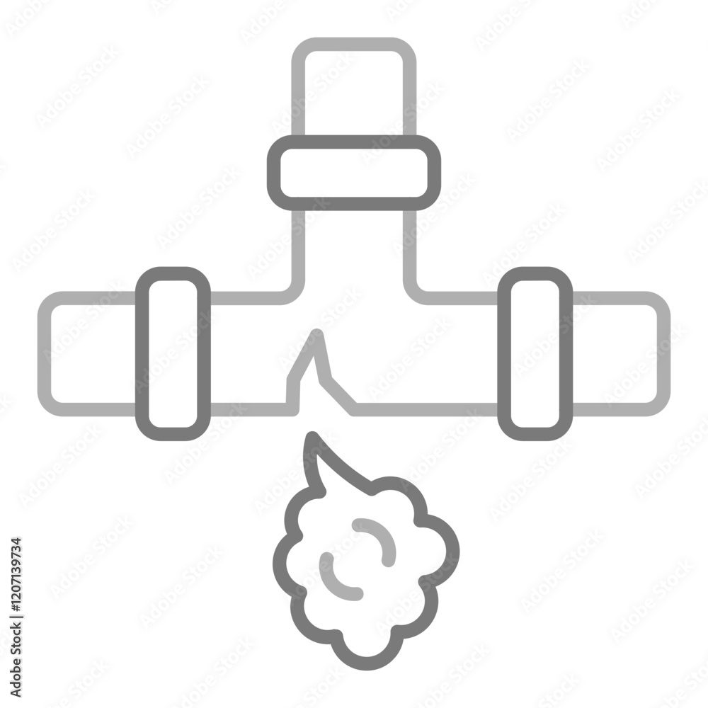 Obraz premium Gas leaking Icon