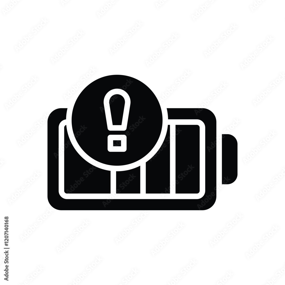 low battery solid icon. vector icon for your website, mobile, presentation, and logo design. low battery solid icon. vector icon for your website, mobile, presentation, and logo design.