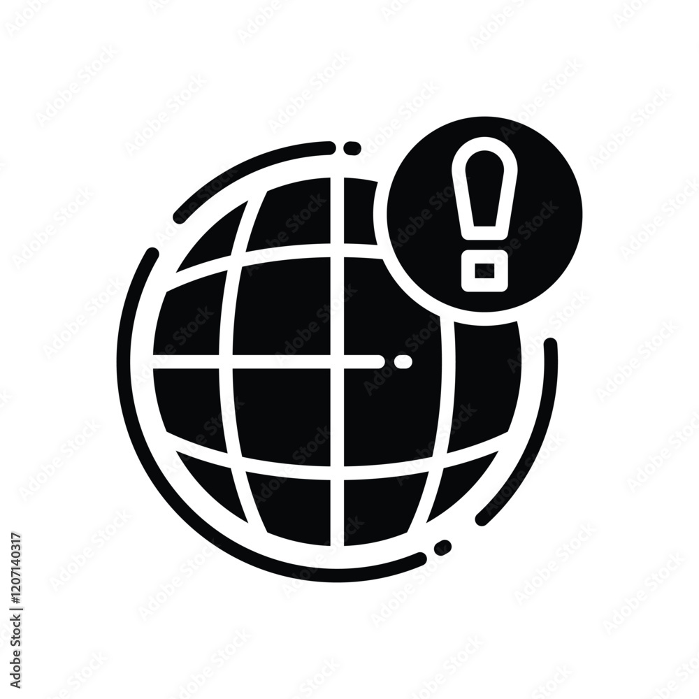 internet alert solid icon. vector icon for your website, mobile, presentation, and logo design. internet alert solid icon. vector icon for your website, mobile, presentation, and logo design.