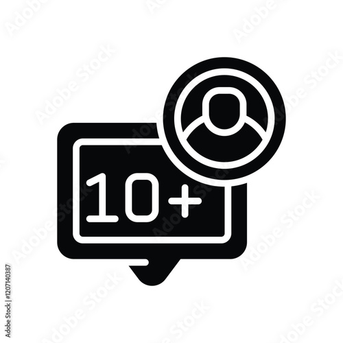 new subscriber solid icon. vector icon for your website, mobile, presentation, and logo design.