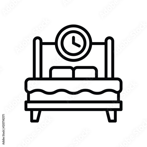 sleep time line icon. vector icon for your website, mobile, presentation, and logo design.