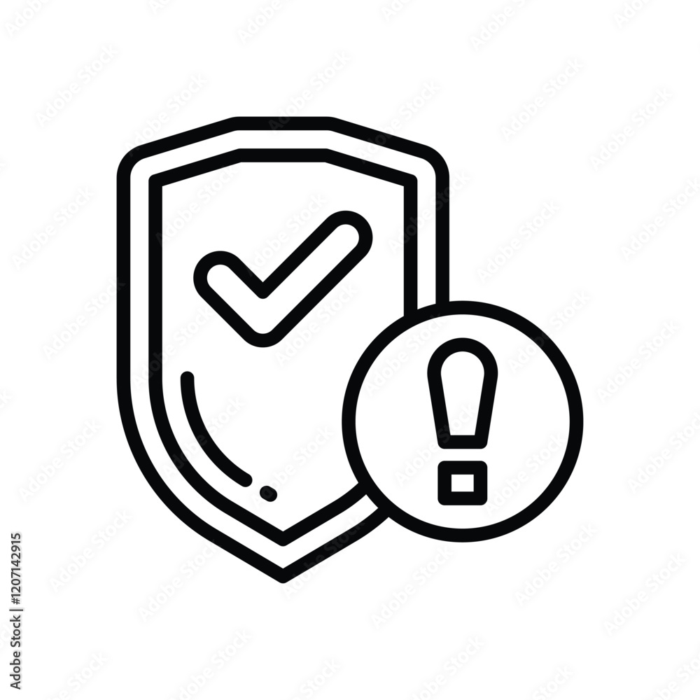 protection line icon. vector icon for your website, mobile, presentation, and logo design. protection line icon. vector icon for your website, mobile, presentation, and logo design.