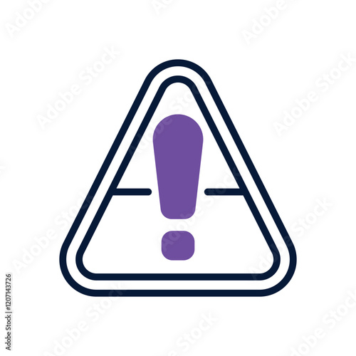 warning dual tone icon. vector icon for your website, mobile, presentation, and logo design.