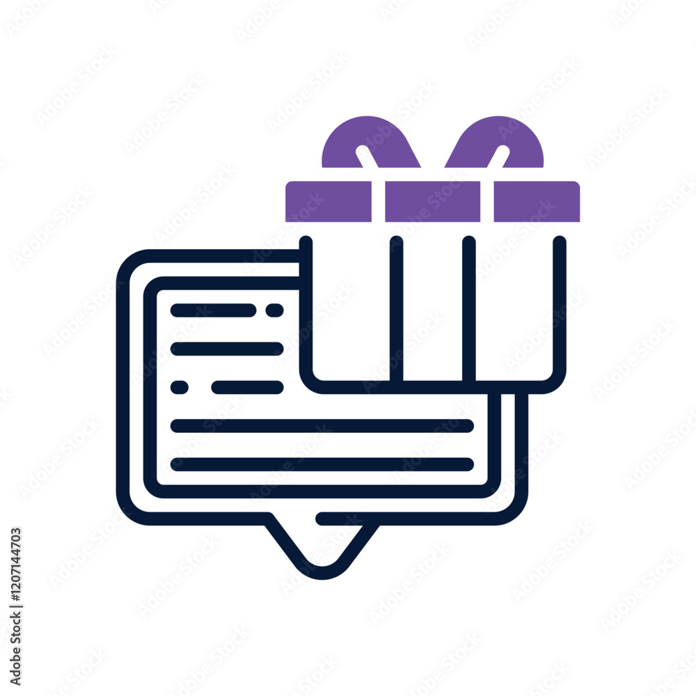 gift dual tone icon. vector icon for your website, mobile, presentation, and logo design. gift dual tone icon. vector icon for your website, mobile, presentation, and logo design.