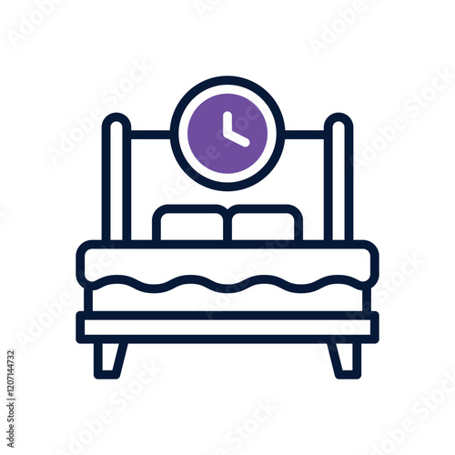 sleep time dual tone icon. vector icon for your website, mobile, presentation, and logo design.