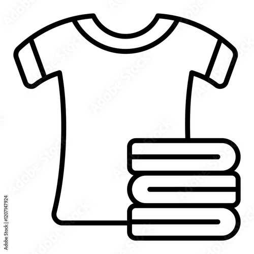 Drying clothes Icon photo