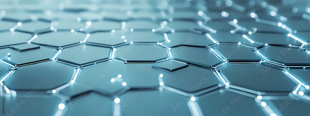 Naklejka premium Abstract Hexagonal Network