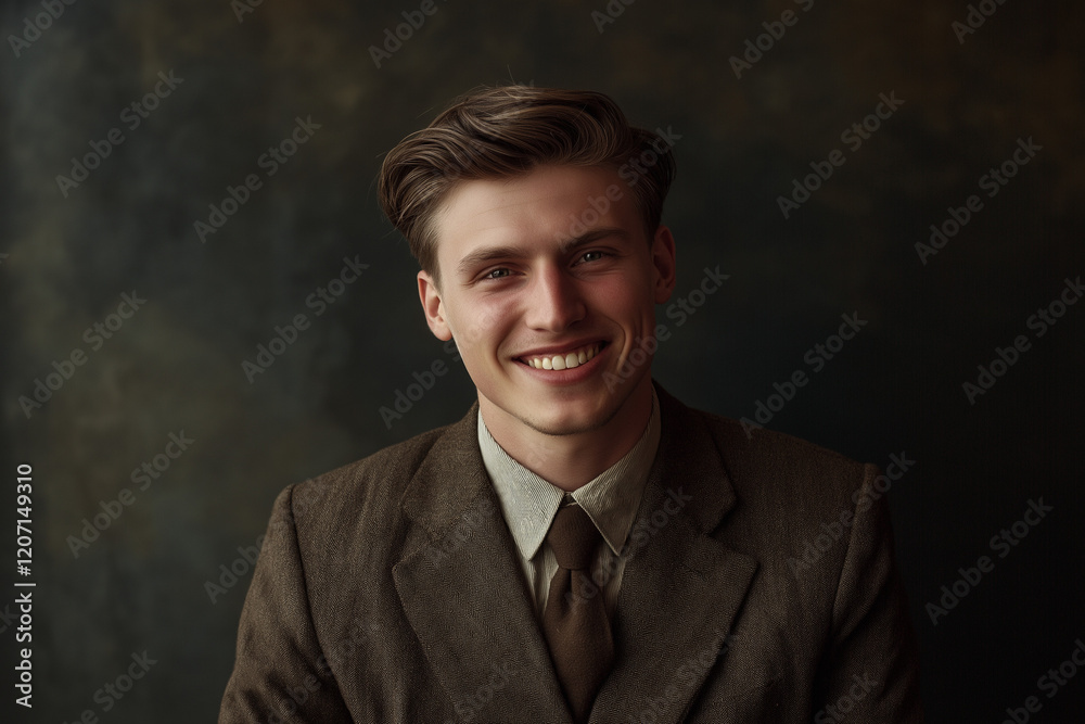 Hyperrealistic photo of a business man in a suit smiling into the camera. Manager working in a finance company as an executive professional. Hyperrealistic photo of a business man in a suit smiling into the camera. Manager working in a finance company as an executive professional.