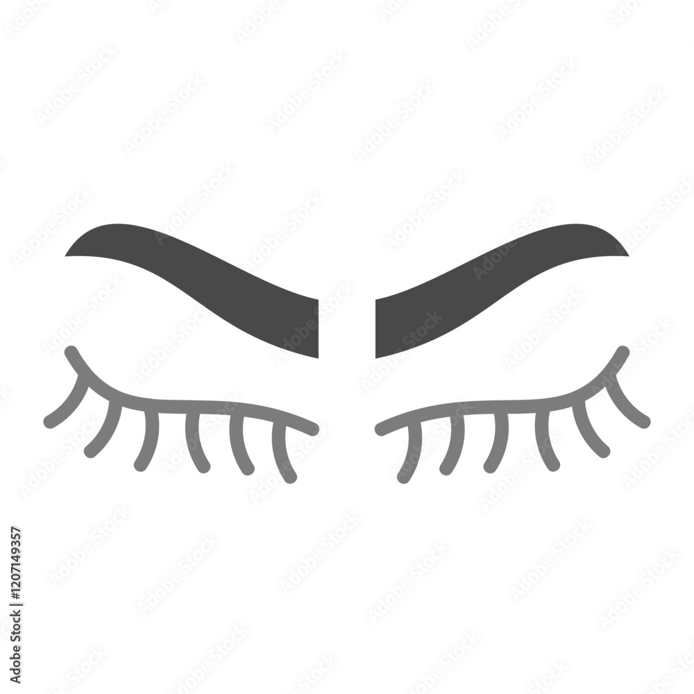 Obraz premium Eyelashes Icon