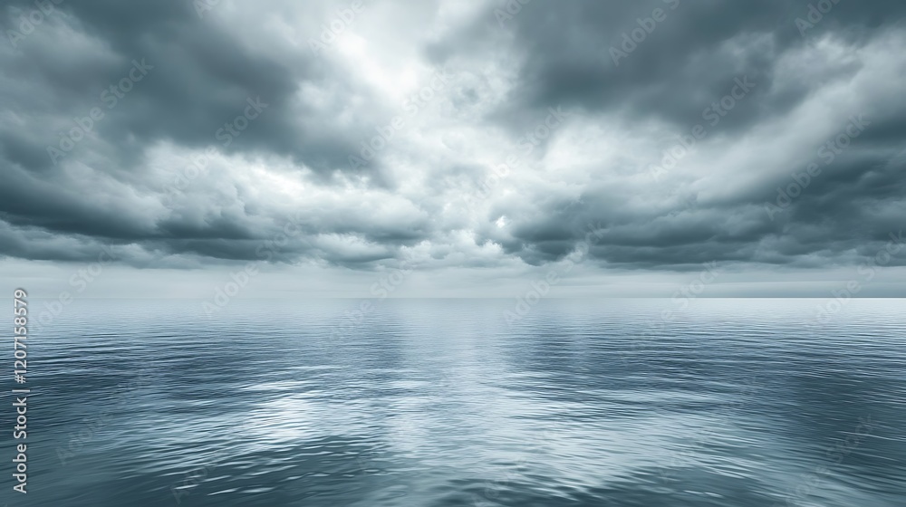 Stormy Sea with Dark, Ominous Clouds Stormy Sea with Dark, Ominous Clouds