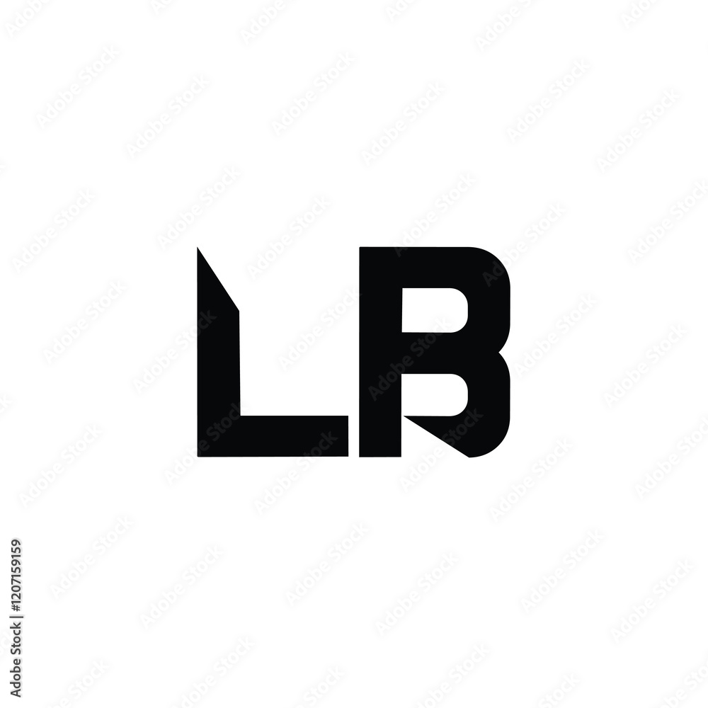 LB monogram logo design letter text name symbol monochrome logotype alphabet character simple logo LB monogram logo design letter text name symbol monochrome logotype alphabet character simple logo