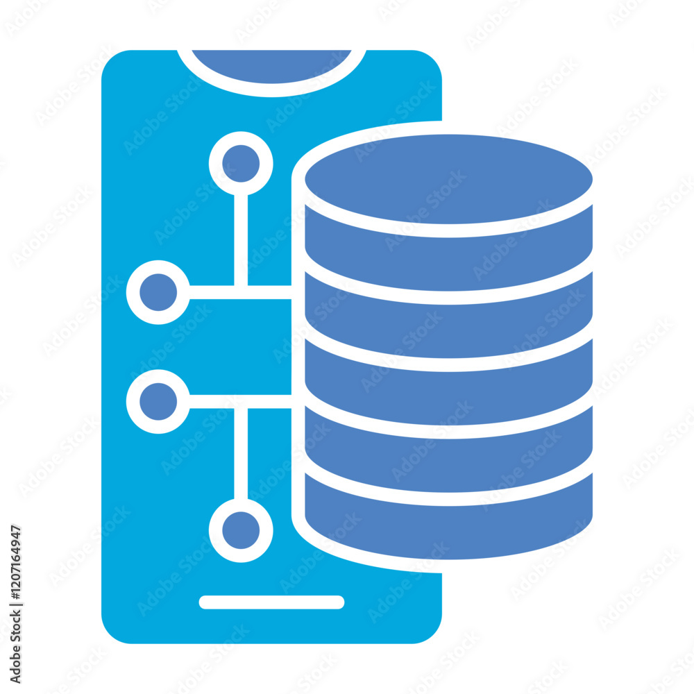 Mobile server Icon Mobile server Icon