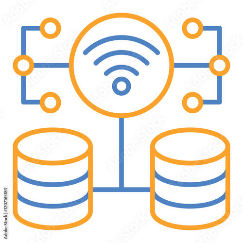 Wireless database Icon