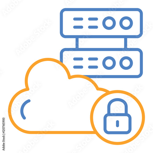 Cloud lock Icon