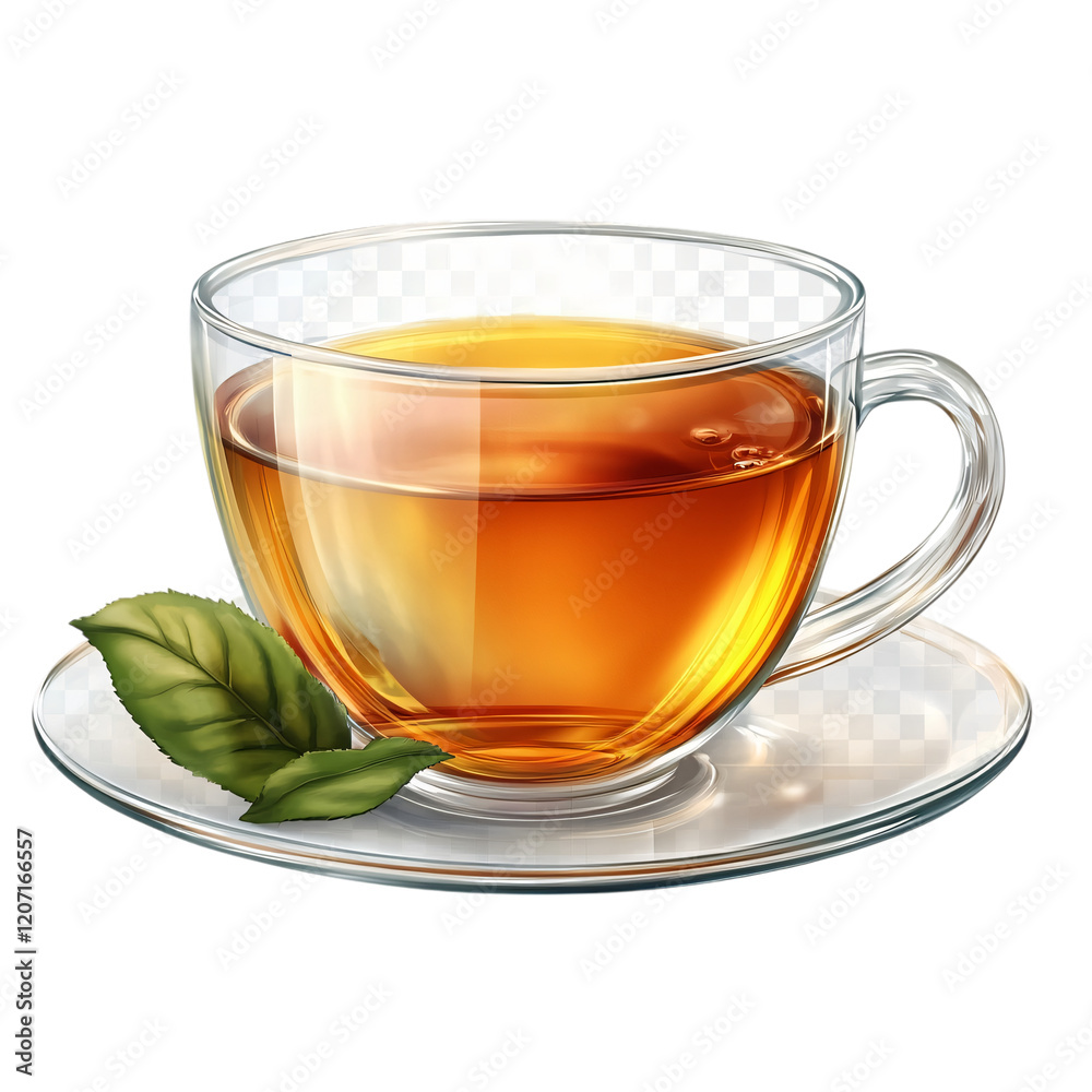 freshly brewed cup of tea isolated on transparent background freshly brewed cup of tea isolated on transparent background
