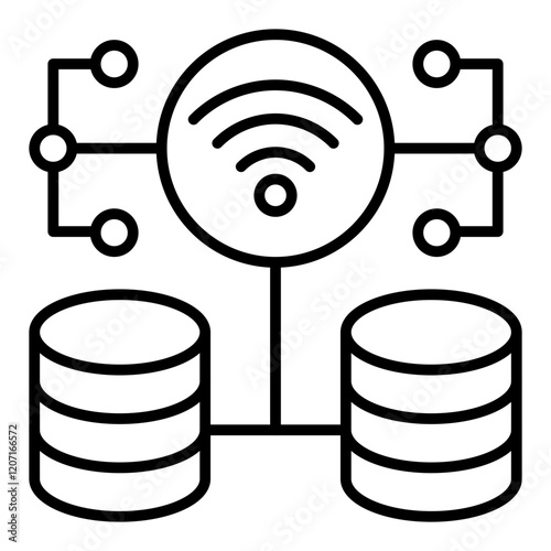 Wireless database Icon