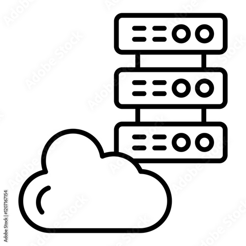 Cloud server Icon