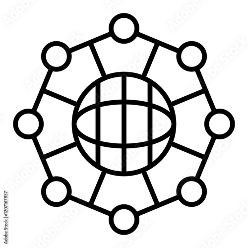Network hub Icon