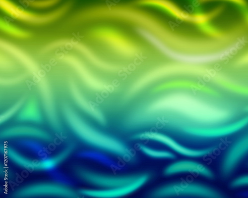 abstract gradient green and yellow and blue many curved and lines background, banner, template, background, web, object, green, gradient, copy space