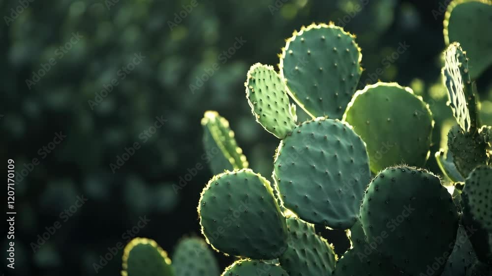 close up of cactus on green background with copy space close up of cactus on green background with copy space