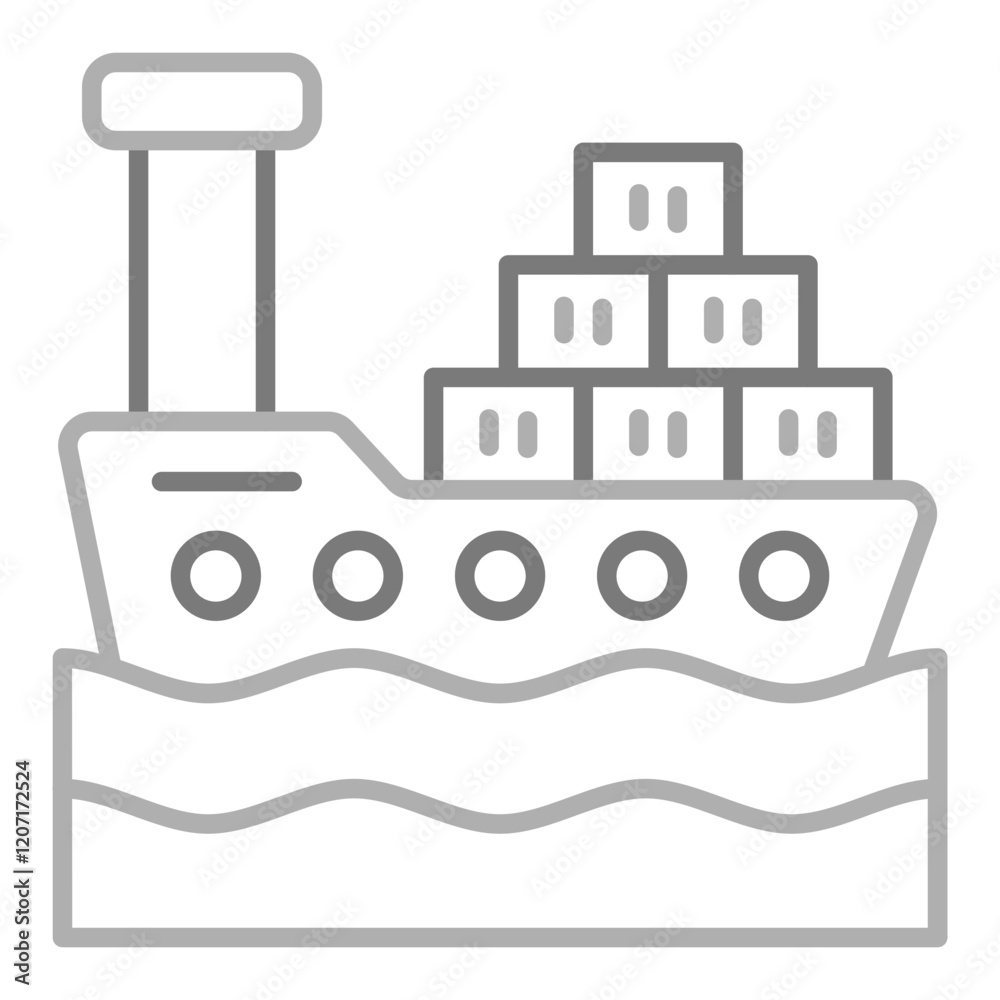 Cargo ship Icon Cargo ship Icon