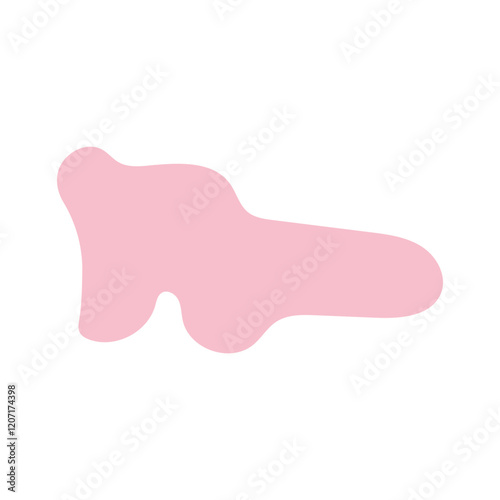 abstract blobs pastel pink for background