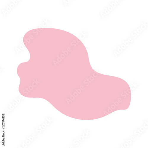 abstract blobs pastel pink for background
