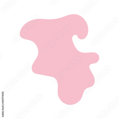 abstract blobs pastel pink for background