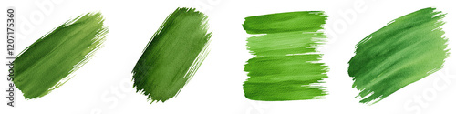 Vibrant abstract green brushstrokes and splashes on a textured canvas evoking the natural world sustainability and creative expression
