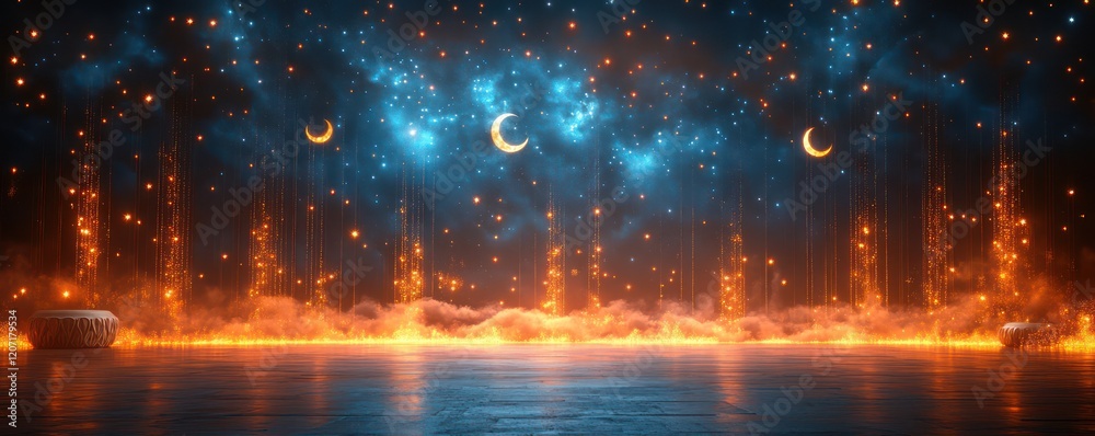 Celestial Night: A Mystical Digital Artwork Celestial Night: A Mystical Digital Artwork