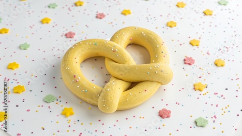 heart shaped cookies on a white background photo