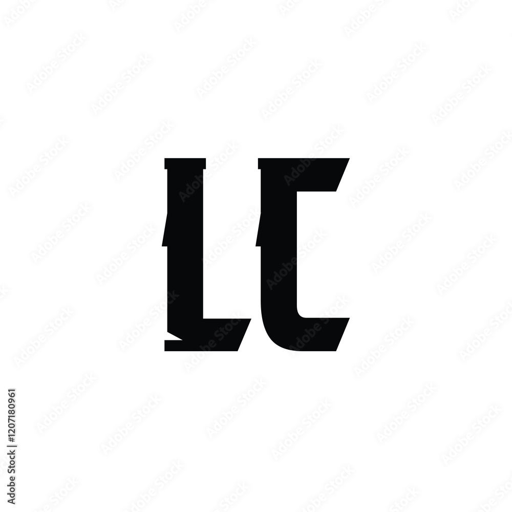 LC monogram logo design letter text name symbol monochrome logotype alphabet character simple logo LC monogram logo design letter text name symbol monochrome logotype alphabet character simple logo